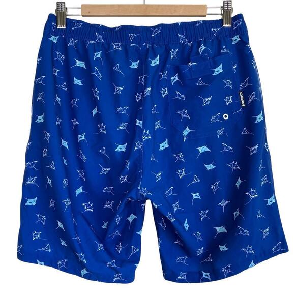 Bonobos Riviera Recycled Swim Trunks 9” Blue Stingrays Shorts Casual Vacation M - Picture 7 of 16